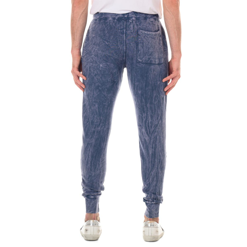 Blue Acid Wash Joggers