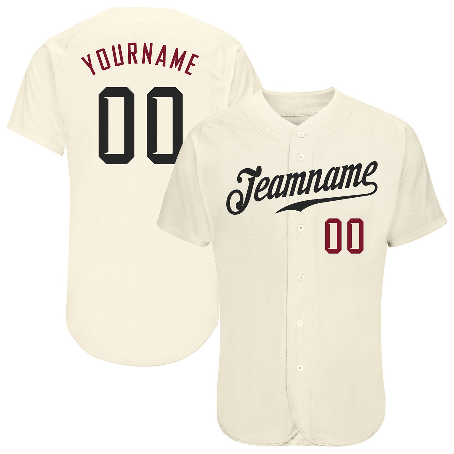 Cream Baseball Jersey