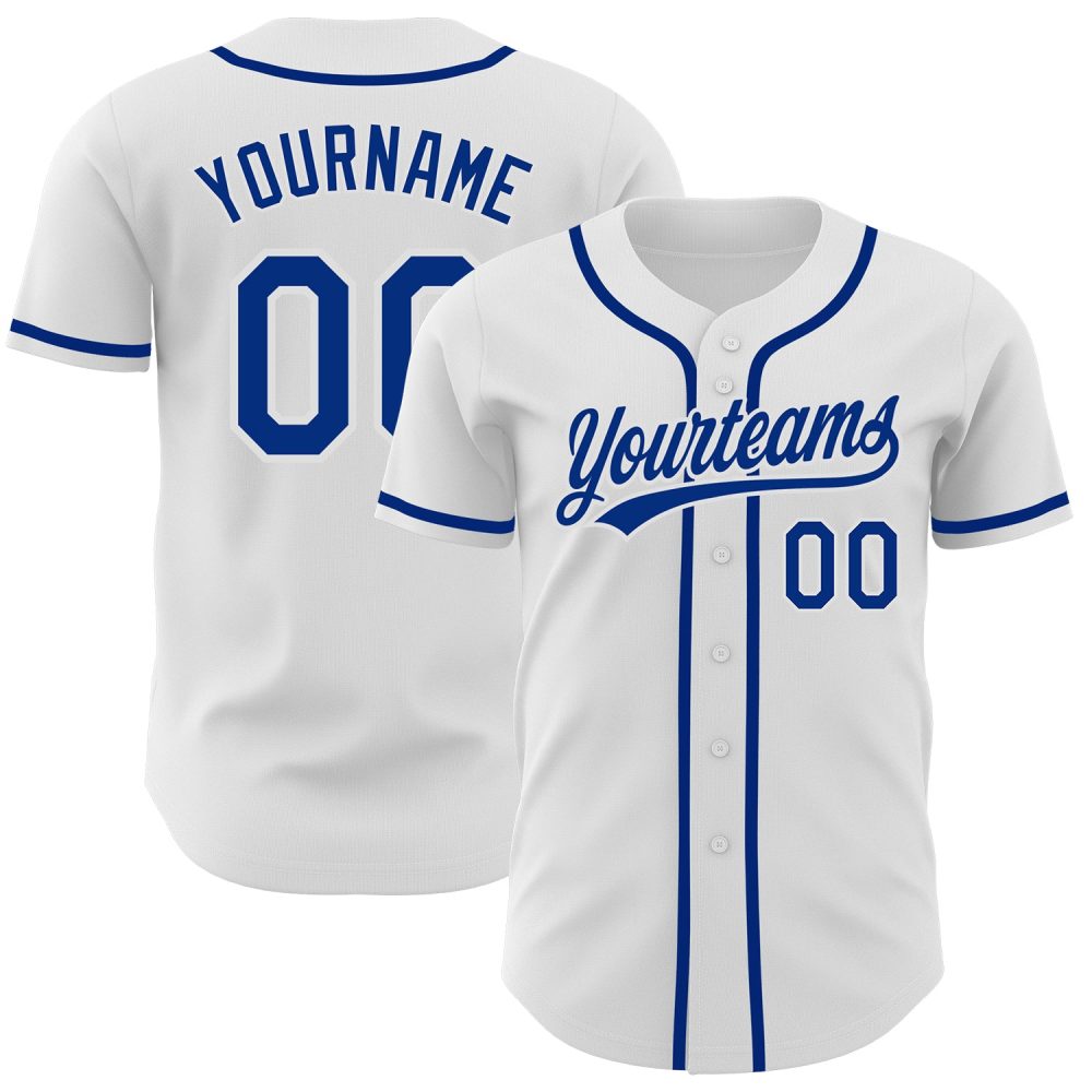 Custom White Baseball Jersey