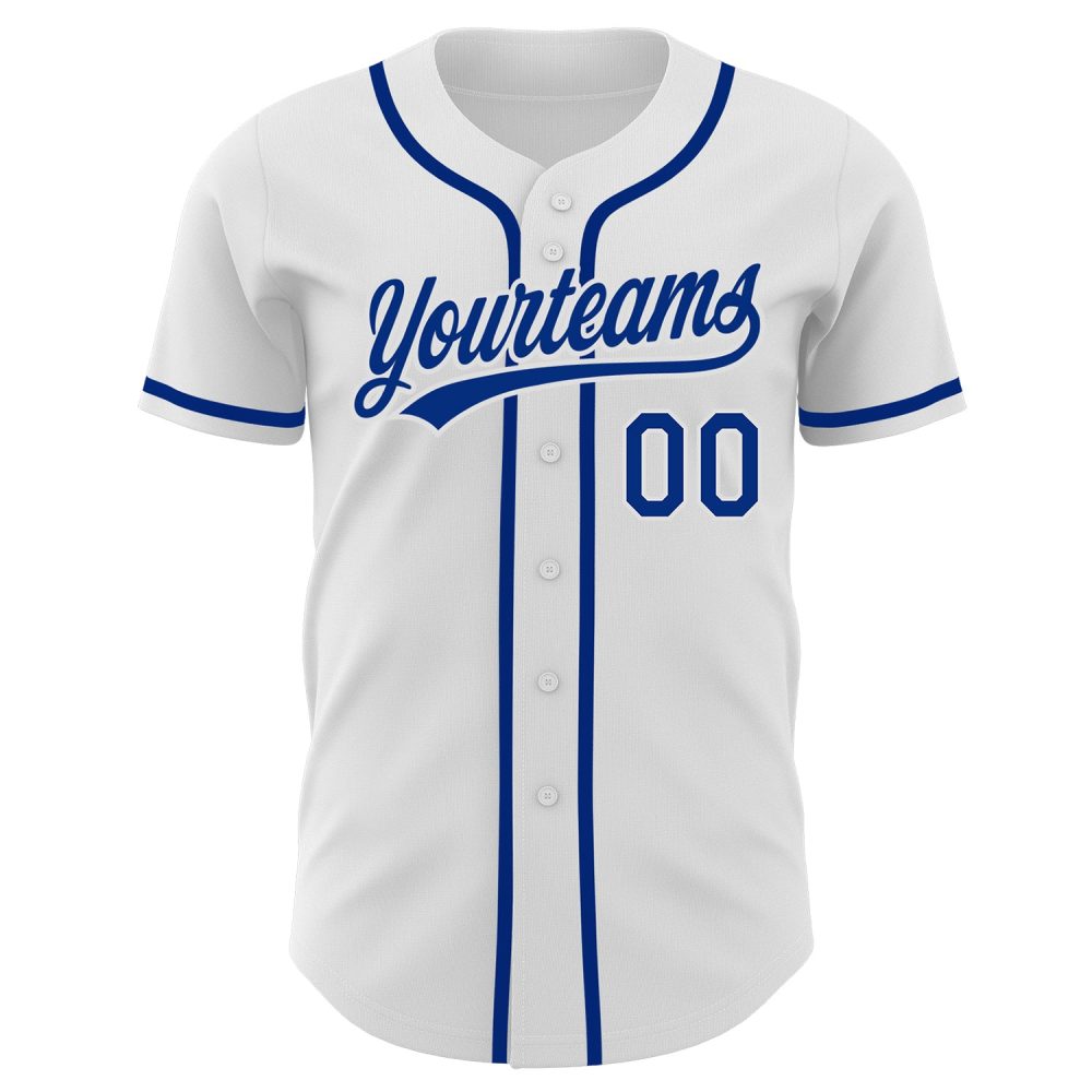 Custom White Baseball Jersey